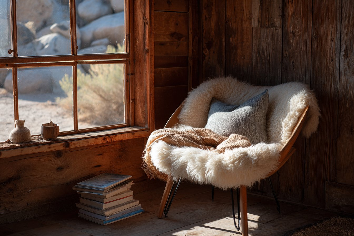 Stillness — reading chair beside window in morning sun